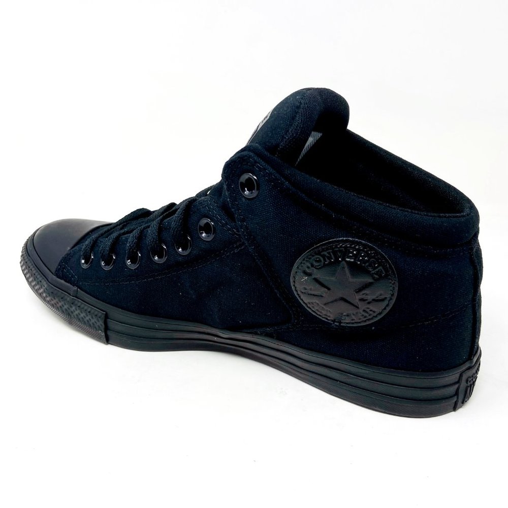 Converse Chuck Taylor High Street Hi Triple Black Mens Sneakers 149432F - Picture 3 of 5